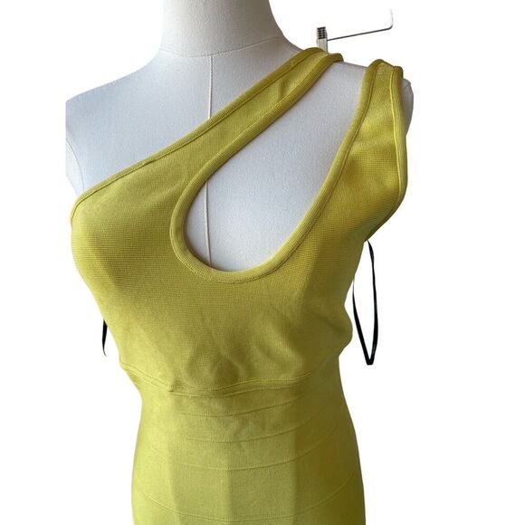 Herve Leger x Forever 21 Yellow Bandage Dress Sz. M Soldout Piece - Picture 3 of 9